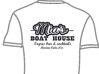 Boat House branding camsieta coreldraw diseño logo typography vector