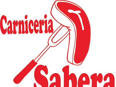Carnicería branding camsieta coreldraw diseño logo typography vector