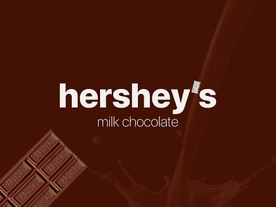 Hershey's || Redesigning Foods #001 001 branding chocolate design gravit hersheys logo milk chocolate rebrand