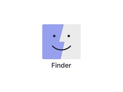 MacOS Finder | Rebrand app apple branding design finder gravit logo rebrand