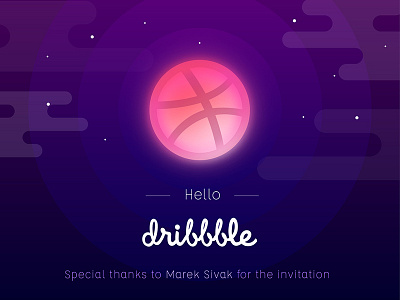 Hello Dribbble firstshot hello
