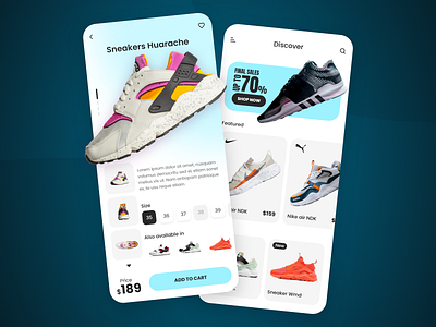 Sneaker Shop App Design app app design app interface ui uidesign