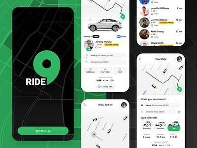 Ride sharing APP app app design app interface application creative design ui uidesign