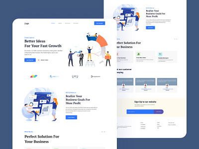 Digital agency landing page