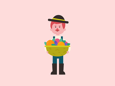 Farmer Illustration 2d character character design country design farm farmer illustration vector