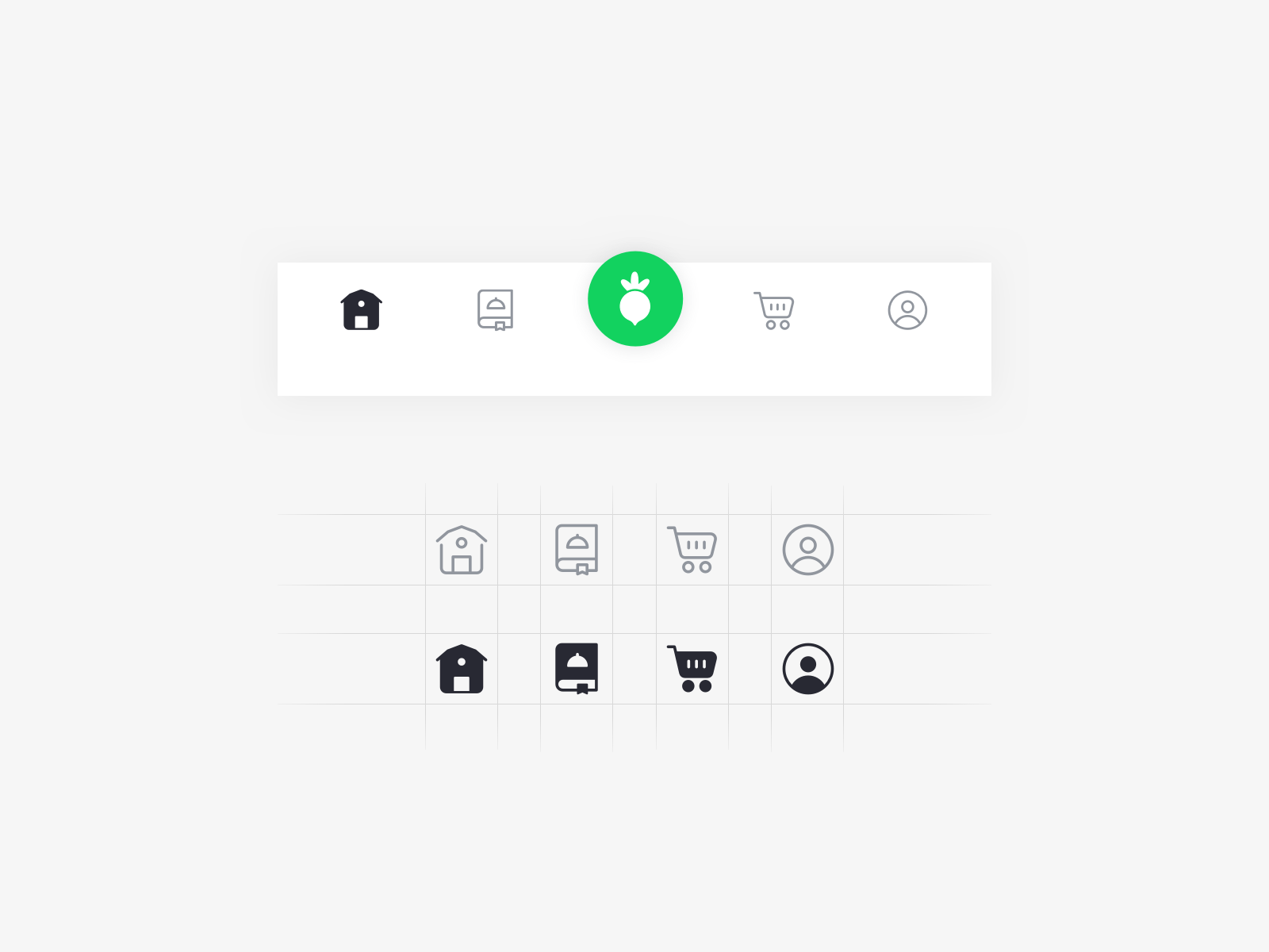 Tab Bar Icon by Jiwon Bae on Dribbble