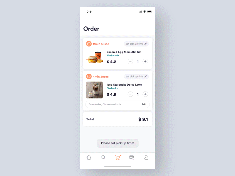 Order & Pay Interaction