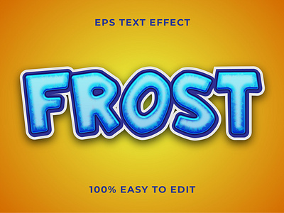 Frost 3D Text Effect