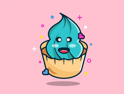 Cute Cupcake Vector cupcake vector cute cupcake vector cute vector illustration vector cupcake vector design