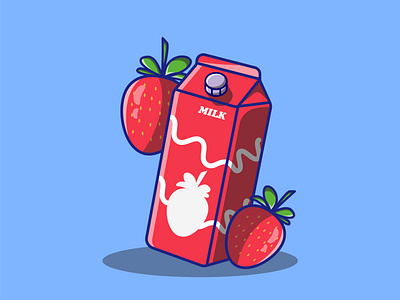 Milk Box Vector