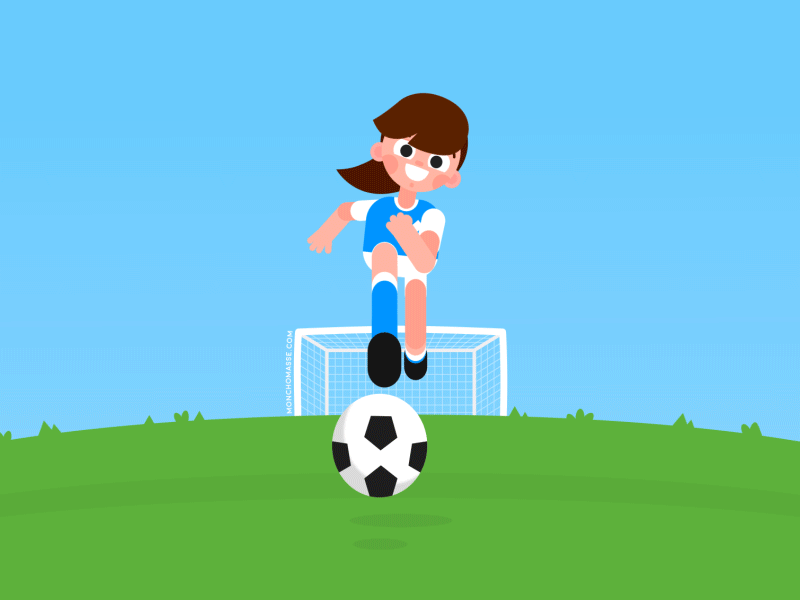 Image result for girls soccer gif cartoon