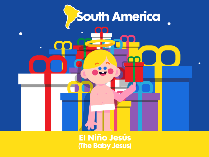 The Baby Jesus animation baby jesus character christmas illustration jesus motion design