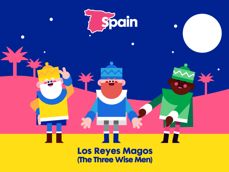 The Three Wise Men (Spain) animation characters christmas cute design illustration kids magos motion reyes