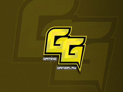 GG Initial Logo branding design esport esport logo esportlogo game art game esport gaming typography ui