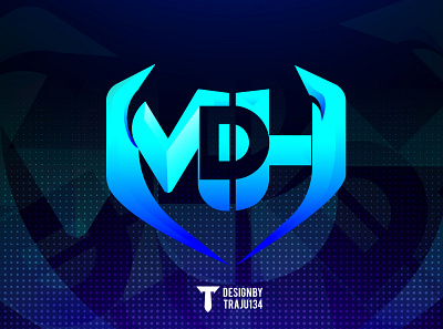 MHD branding design esport logo esportlogo game esport gamer logo initial logo logo logodesign logotype vector art vectors