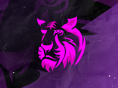 Purple Tiger esport illustration mascot mascot logo puprle tiger vector