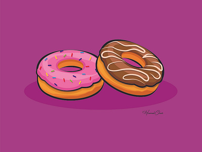 Doughnuts design illustration