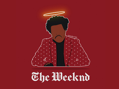 The Weeknd Art Deco design graphic design illustration inspiration logo muntadher saleh vector