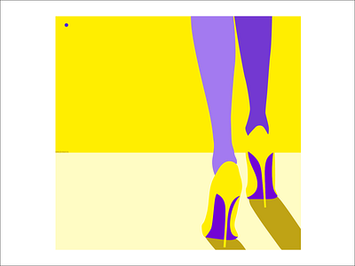 HI:HEELS | S1:E4 city clean flat heels high heels illustration lady landscape minimal summer walk woman