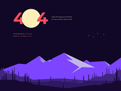 404 illustrate 404 404 page clean creative agency flat illustration landscape minimal web design