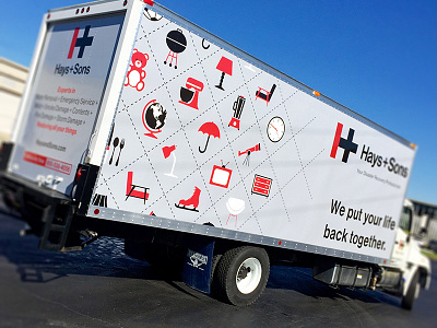Hays + Sons Truck icons identity logo vehicle graphics