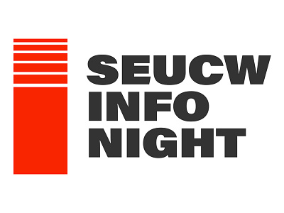 SEUCW Info Night Proposal #2 christian church college crosswalk event jesus minimal red sans serif school white wide font