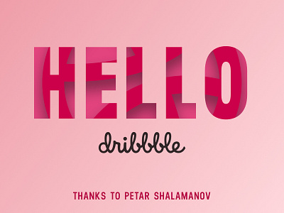 Hello Dribbble first shot