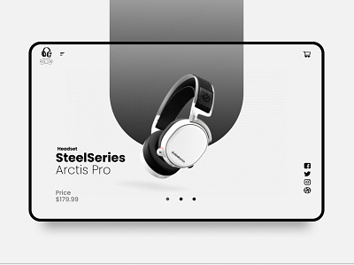 SteelSeries Shop UI Design branding design designinspirations dribble shot flat minimal ui userinterface web website