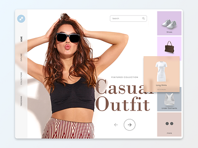 Girly Fashion Landing 3d branding colorful designinspirations fashion flat girly landing page mobile design new new design trendy ui web ui