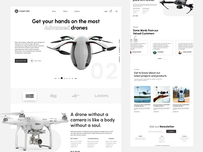 Drones landing Page branding cuberto dailyui designinspirations inspiration landing page design minimal new design product landing page shopify trendy design ui