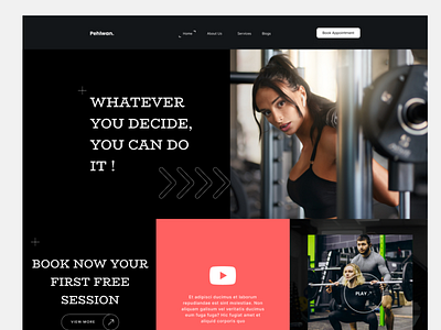 Fitness Landing Page Design home home page homepage inspiration landing page landingpage web web design webdesign website