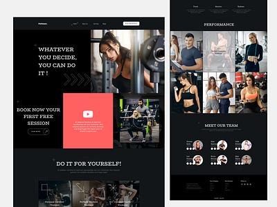 Fitness Landing Page dailyui landing page landingpage page ui design uidesign uiux web design webdesign website