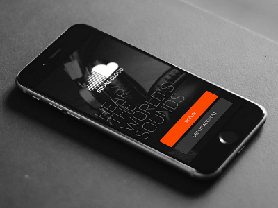 SoundCloud - Welcome Screen app concept iphone login redesign soundcloud ui welcomescreen