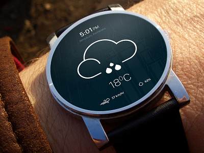 Weather app concept android androidwear concept design ui wear weather