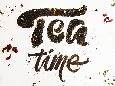 Tea time lettering