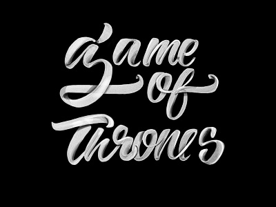 Game of Thrones art calligraphy game of thrones lettering letters