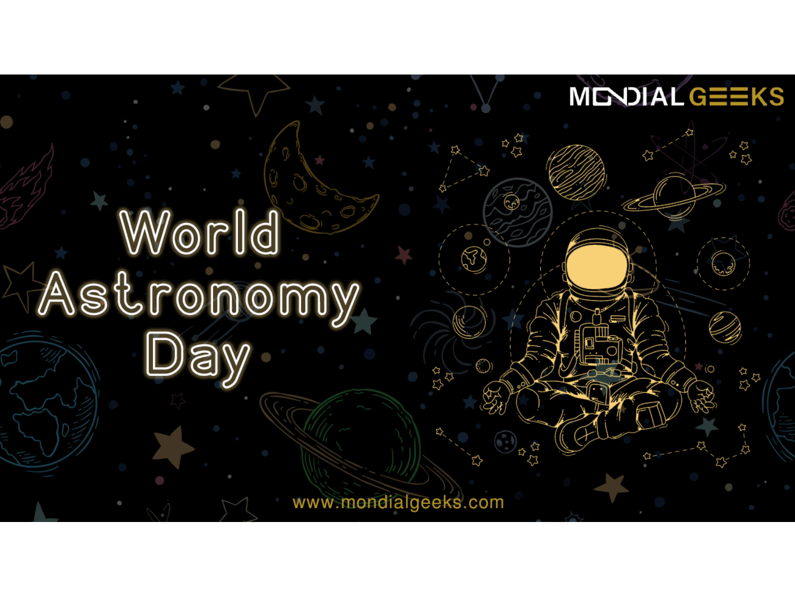 World Astronomy Day by Mondial Geeks on Dribbble