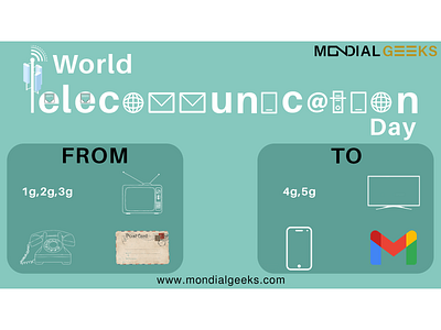 World Telecommunication Day adobe creative creativity design digitalart graphic design mondialgeeks teclecommunication telecom type art typography