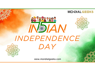 Indian Independence Day 15august design designinpiration graphic design green independenceday india indianindependenceday mondialgeeks saffron tiranga tricolour white wordplay