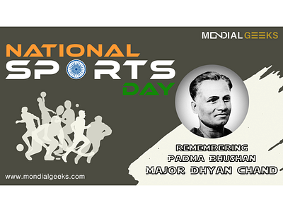 National Sports Day adobe branding design designinpiration digitalart graphic design hockey indian indiansports indiansportsday majordhyanchand mondialgeeks nationalsportsday padmabhushan sports thewizard