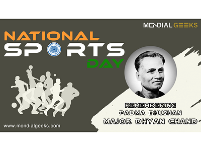 National Sports Day adobe branding design designinpiration digitalart graphic design hockey indian indiansports indiansportsday majordhyanchand mondialgeeks nationalsportsday padmabhushan sports thewizard