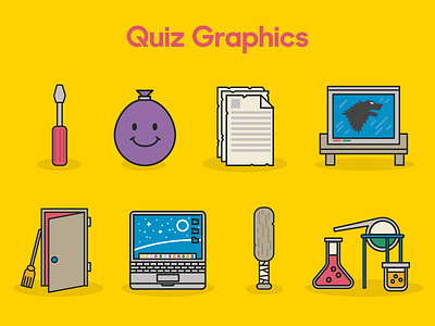 Quiz Icons graphics icons