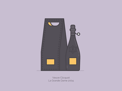 Veuve Clicquot La Grande Dame branding champagne graphic illustration