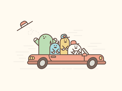 Car Ride illustration