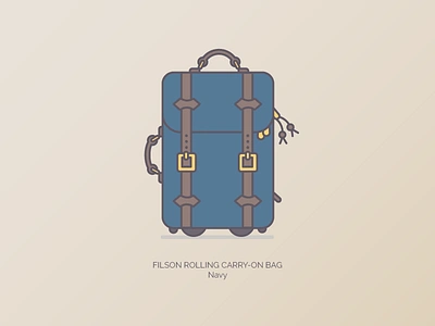 Filson Carry On bags branding duffle filson graphic illustration