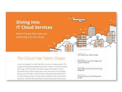 Diving into Cloud Services computers illustration interface reports tech