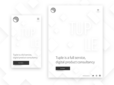 Tuple Mobile and Tablet Layouts agency ui ux webdesign website