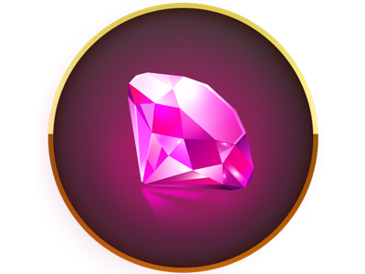Pink jewel casual art diamond game art game ui gems happy jewel jewels pink vector