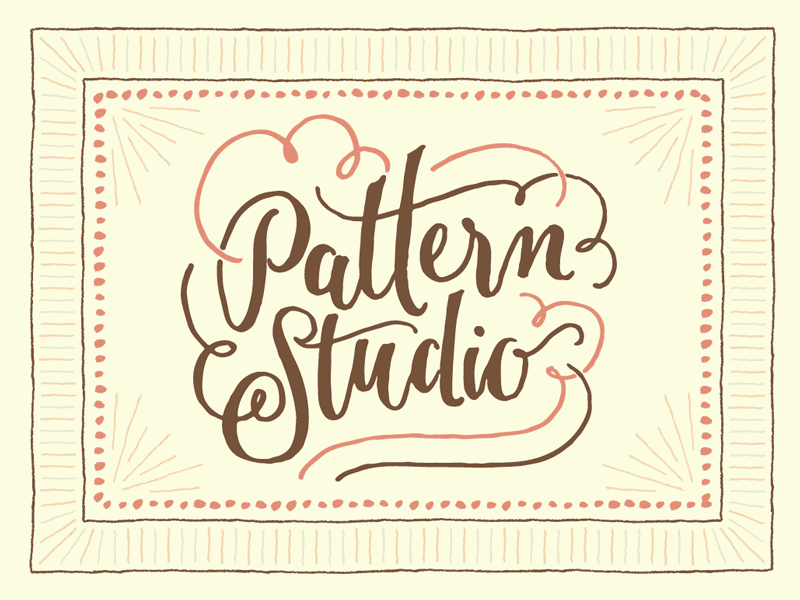 Pattern Studio action artisanal border chalk frame illustrator pattern rustic xprocrastinationcontest