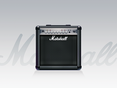 Marshall Amp amplifier and detail illustrations marshall music pattern rock roll semi realistic